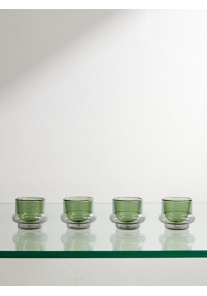 Tom Dixon - Bump Set of Four Glass Espresso Cups - Men - Green