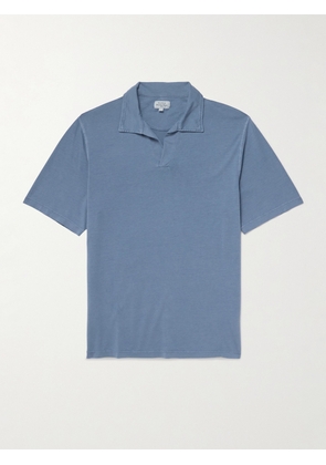 Hartford - Lyocell and Cotton-Blend Polo Shirt - Men - Blue - S
