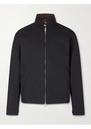 Brunello Cucinelli - Cotton-Blend Twill Bomber Jacket - Men - Black - IT 46