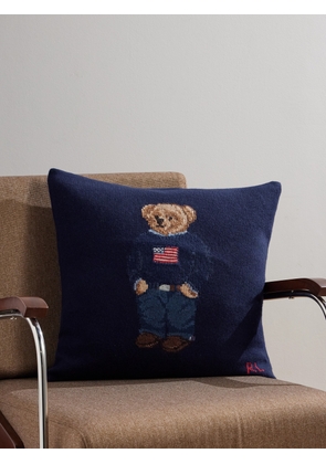Ralph Lauren Home - Polo Bear Wool-Blend Jacquard Cushion - Men - Blue