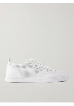 Christian Louboutin - Tutti Rui Perforated Leather Sneakers - Men - White - EU 40