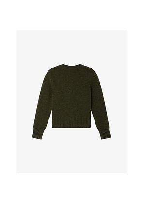 Womens Soeur Gipsy Boat-Neck Merino-Wool Jumper