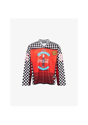 Mens Awake Ny x Coca Cola Hockey Long-Sleeves Woven T-Shirt