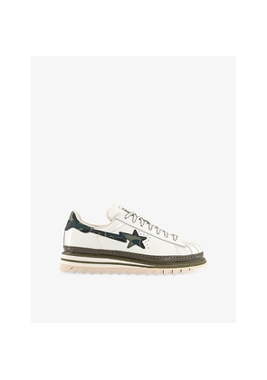 Mens Clot x A Bathing Ape x Adidas Superstar Leather Trainers