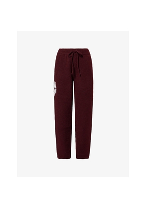 Womens The Couture Club Monogram Fluffy Knitted Jogging Bottoms