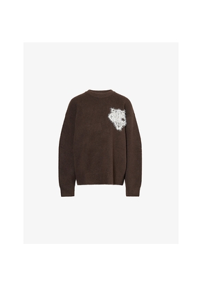 Womens The Couture Club Monogram Fluffy Knitted Jumper