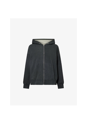 Mens Visvim Jumbo Zip-Up Cotton and Wool Hoody