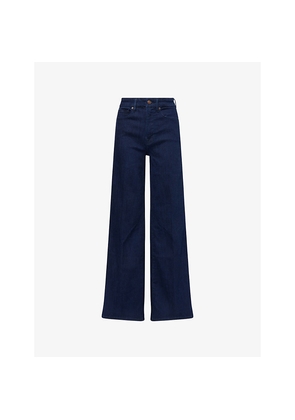 Womens Good American Good Waist Palazzo Stretch-Denim Jeans