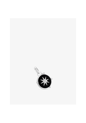 Womens Astrid & Miyu Star Rhodium Plated Sterling-Silver and Cubic Zirconia Clip Charm