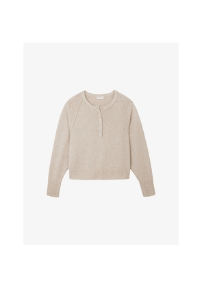 Womens The White Company Raglan-Sleeve Relaxed-Fit Wool-Alpaca Blend Jumper