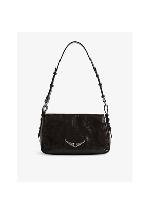 Womens Zadig&Voltaire Le Zouzou Patent-Leather Shoulder Bag
