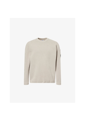 Mens Cp Company Chenille Crewneck Cotton-Knit Jumper