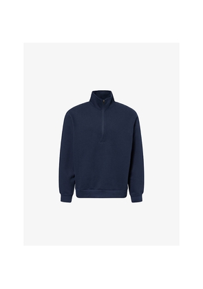 Mens Lululemon Steady State Half-Zip Cotton-Blend Sweatshirt