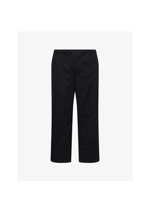 Mens A Bathing Ape Bape Easy Wide-Leg Cotton-Poplin Trousers