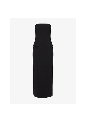 Womens Toteme Strapless Slim-Fit Woven  Maxi Dress