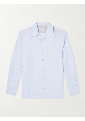 Brunello Cucinelli - Hemp, Linen and Cotton-Blend Shirt - Men - Blue - S