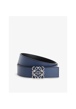 Mens Loewe Anagram Reversible Leather Belt