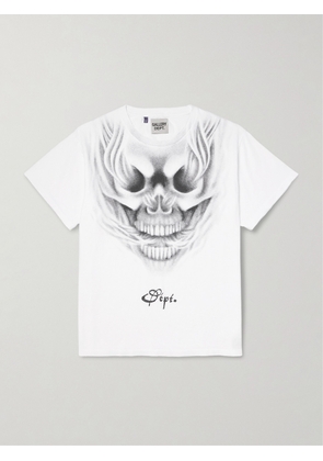 Gallery Dept. - Car Club Printed Cotton-Jersey T-Shirt - Men - White - S