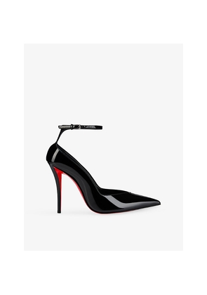 Womens Christian Louboutin Erozee 100 Patent Calf-Leather Heeled Courts
