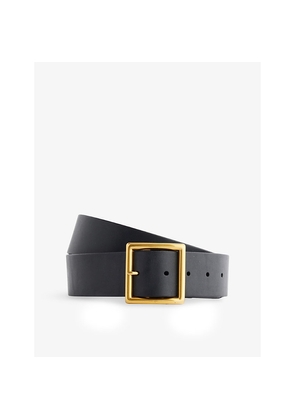 Mens Visvim Square-Buckle Leather Belt