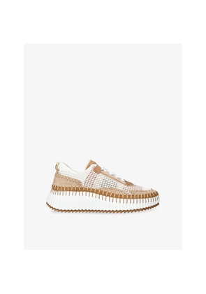Womens Chloe Nama Runner Woven Trainers
