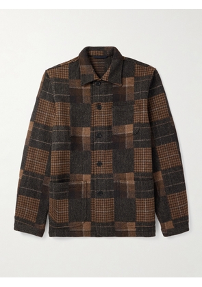 Sid Mashburn - Checked Wool-Flannel Overshirt - Men - Brown - S