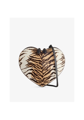 Womens Alaia Le Coeur Leather Shoulder Bag