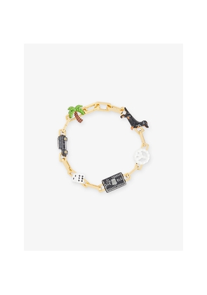 Mens Poubel West Coast 14ct Gold Vermeil Bracelet