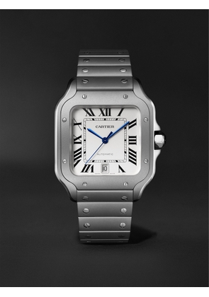 Cartier - Santos de Cartier Large Automatic 47.5mm Titanium and Alligator Watch, Ref. No. CRWSSA0089 - Men - White
