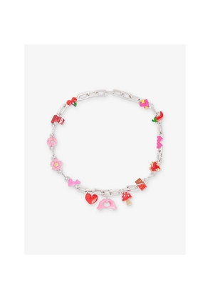 Mens Poubel Roses Et Rouges Rhodium-Plated Sterling-Silver Bracelet Set