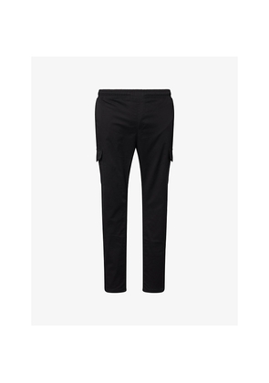 Mens Arne Tapered-Leg Patch-Pocket Cotton Cargo Trousers