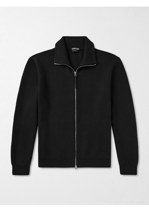 TOM FORD - Wool-Blend Zip-Up Cardigan - Men - Black - IT 44