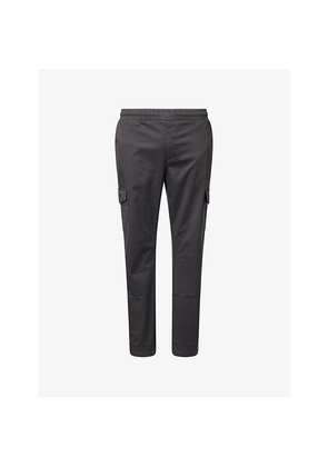 Mens Arne Tapered-Leg Patch-Pocket Cotton Cargo Trousers