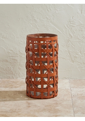 Ralph Lauren Home - Preston Large Woven Leather Hurricane - Men - Brown