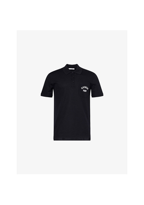 Mens Givenchy Brand-Embroidery Short-Sleeves Cotton-Piqué Polo Shirt