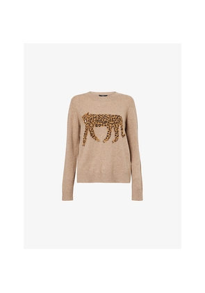 Womens Weekend Max Mara Tunica Leopard Cashmere Jumper