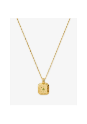 Womens Missoma Birthstone 18ct Yellow-Gold Vermeil Necklace