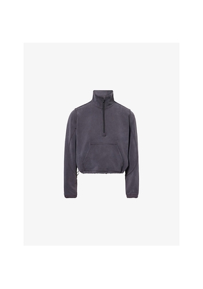 Womens Lululemon Brushed Softstreme Cropped Stretch-Woven Sweatshirt