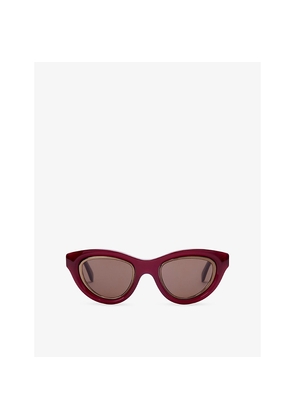 Womens Loewe Cat Eye Mini Anagram Acetate Sunglasses