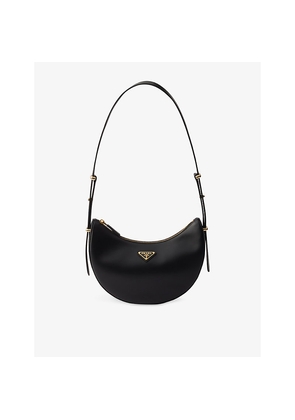 Womens Prada Arqué Small Leather Shoulder Bag