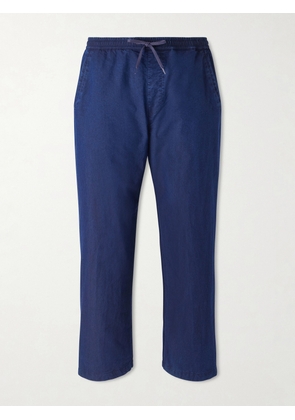 A Kind Of Guise - Nanamica Insulation Cropped Straight-Leg Padded Cotton-Blend Trousers - Men - Blue - UK/US 30
