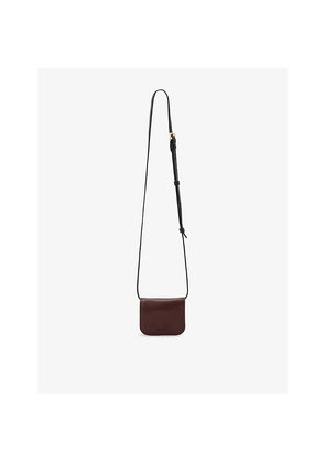 Womens Allsaints Maeve Leather Cross Body Card Holder