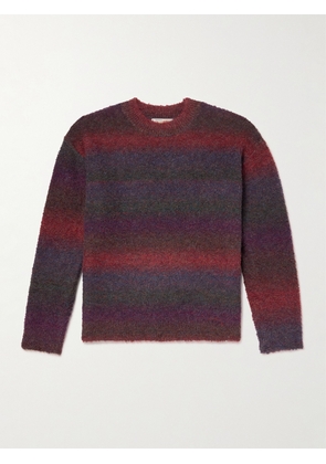 FrizmWORKS - Striped Bouclé Sweater - Men - Purple - S