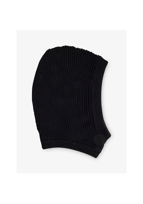 Mens Rick Owens Knitted Cotton Hood