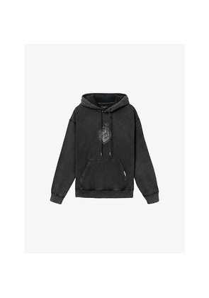 Mens Allsaints Sabbath Branded Cotton-Jersey Hoody
