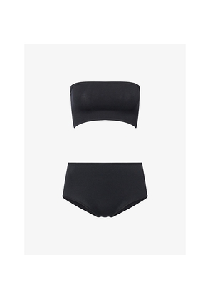 Womens Alaia Second-Skin Knit Lingerie Set