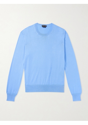 TOM FORD - Cotton Sweater - Men - Blue - IT 46