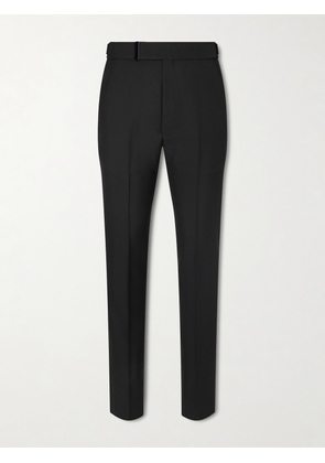 TOM FORD - Atticus Straight-Leg Wool and Mohair-Blend Suit Trousers - Men - Black - IT 46