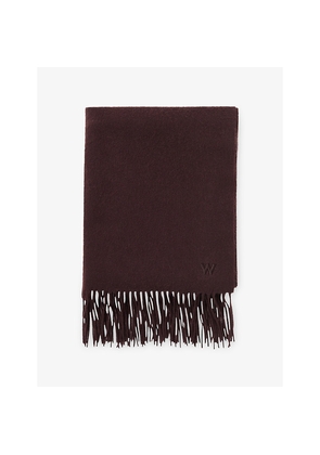 Womens Whistles Fringed Wool Blanket Scarf
