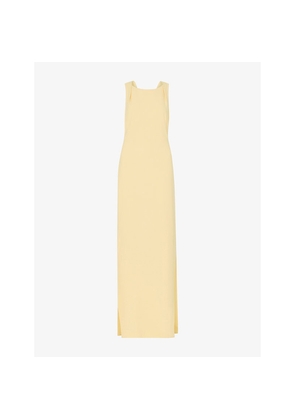 Womens Whistles Sleeveless Tie-Back Stretch-Woven Maxi Dress